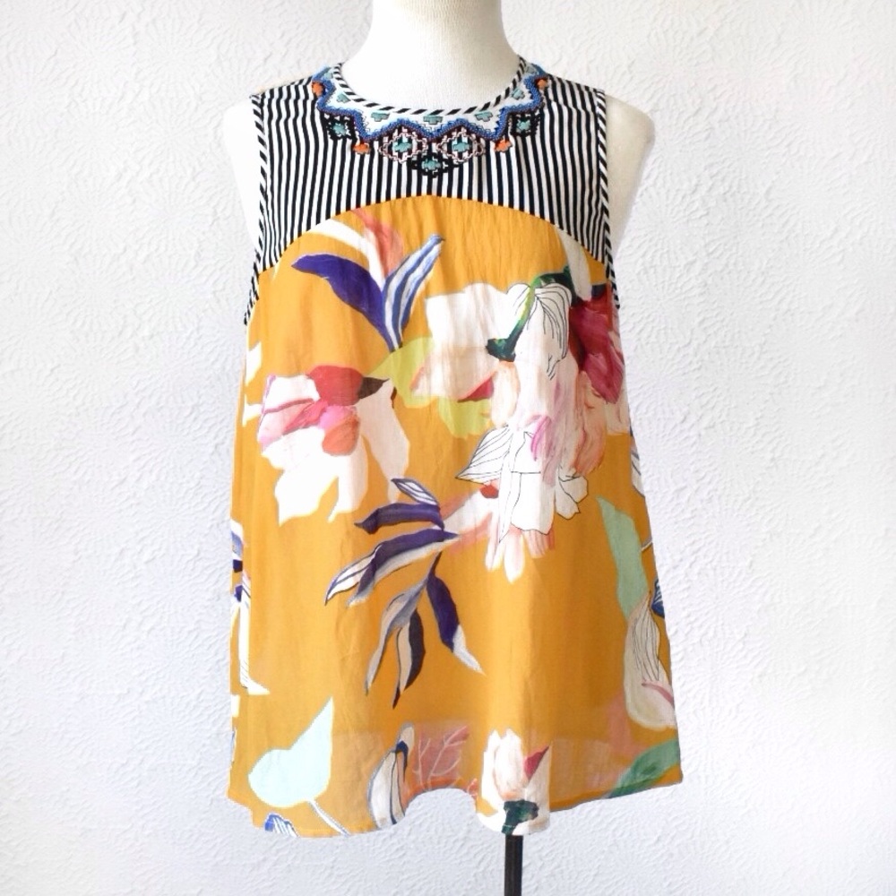 Anthropologie {Vineet Bahl} Elle Embroidered Top